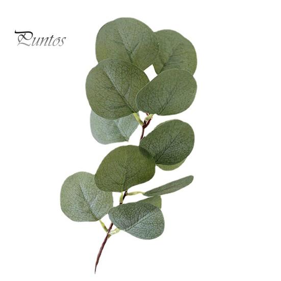 Fake Leaves for Flower Arrangements Artificial Eucalyptus Stems Real Touch Faux Greenery Branches Realistic Branch Vase Wedding Bouquet Arrangement