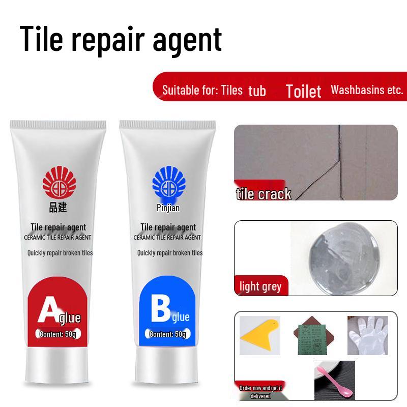 Quick-Dry Tile & Grout Repair Paste for Marble, Ceramic, and Sink Pits