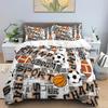 Champ Sports Duvet Cover, Personalized Sports Bedding Set, Soccer Basketball Softball, Sports Bed Set With Pillowcases Sports Boy Room Decor
