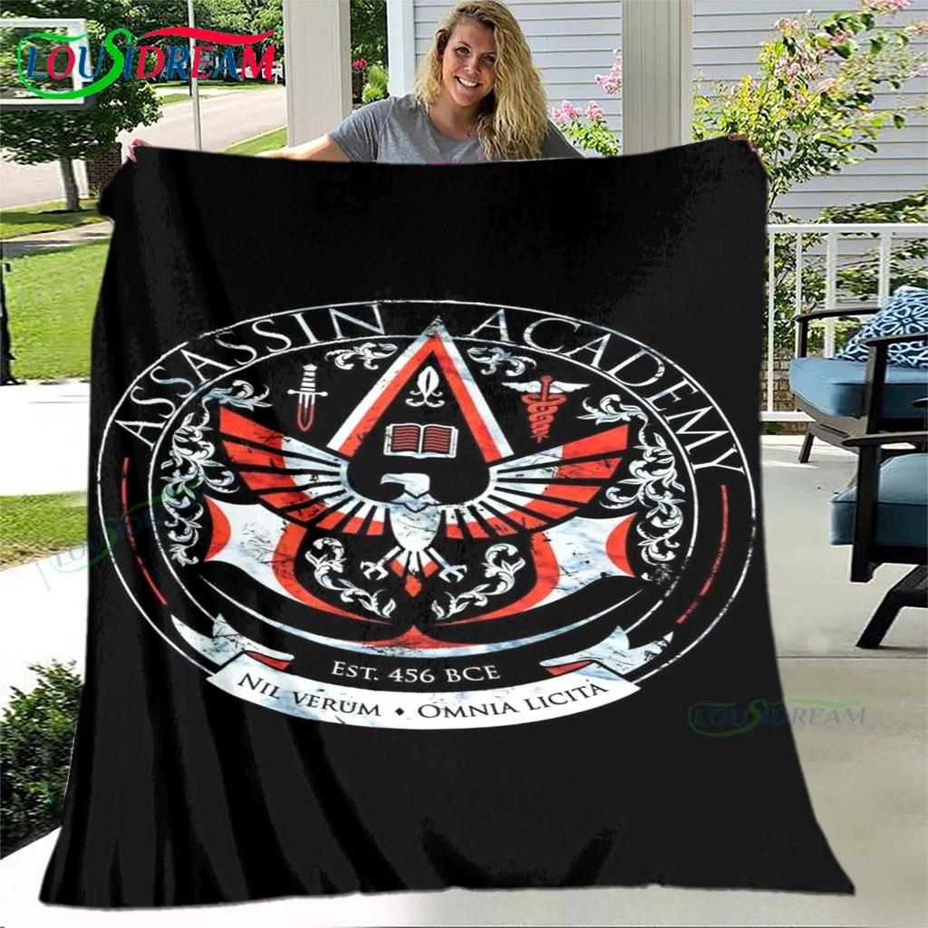 Giochi di Moda 3D Coperta A-Assassin's Creed, Coperta Plaid in Flanella per Letto Divano Picnic Ufficio Escursionismo Tempo Libero Riposo Regalo di Compleanno