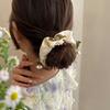 Hair Tie Satin Smooth Elastic Hair Band Flower Tassel Pendant Bowknot Decor Ponytail Bun Half-Tie Hair Rope Hair Accessories