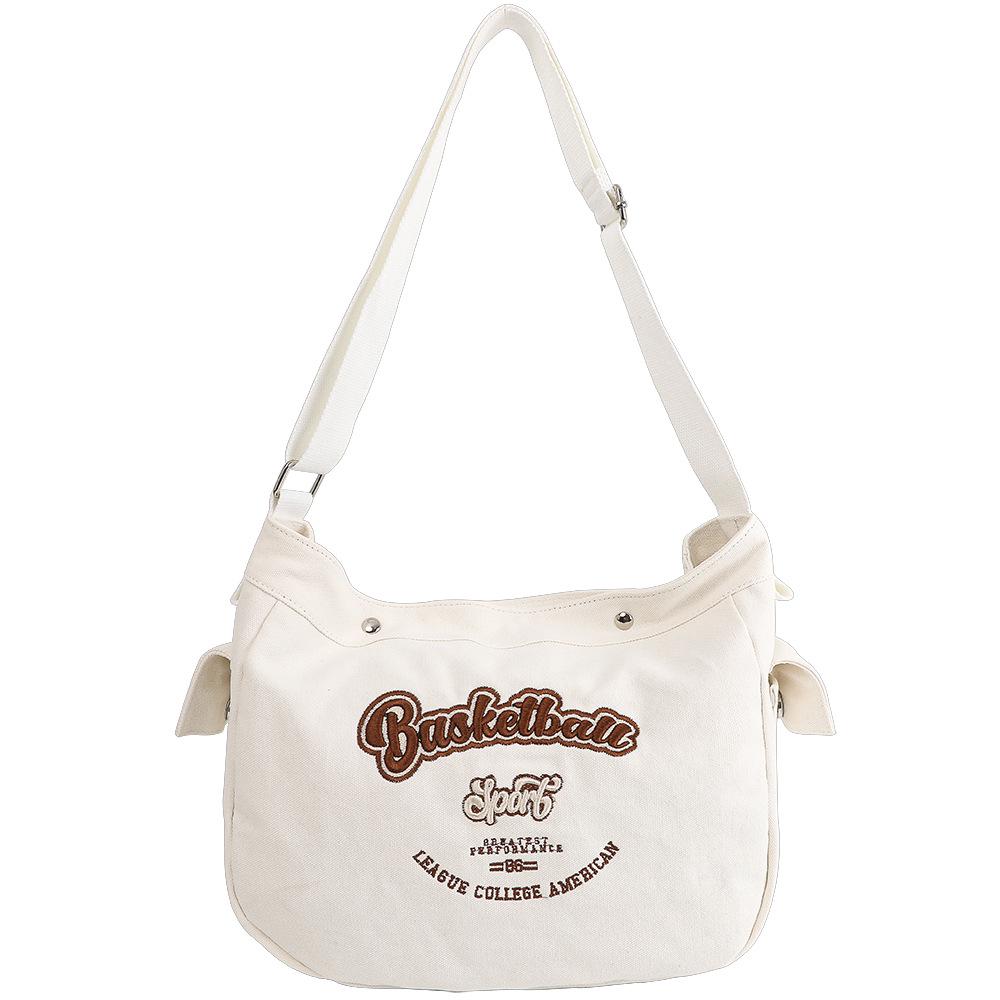 Korean Trendy Canvas Messenger Bag: Large Capacity for Women & Men, Sports Style