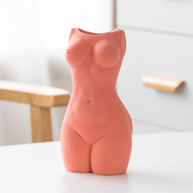 Mini-Körperkunst-Design-Blumentopf, nackte weibliche Skulptur, Blumenvase, kreativer Blumentopf, Pflanzmaschine, Heimgas, moderne Heimdekoration