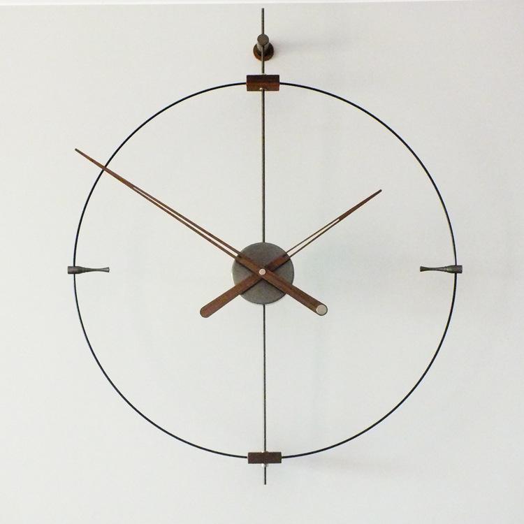 Modern Minimalist Nordic Wall Clock - Silent, Fashionable Design with Unique 3/9 Scale