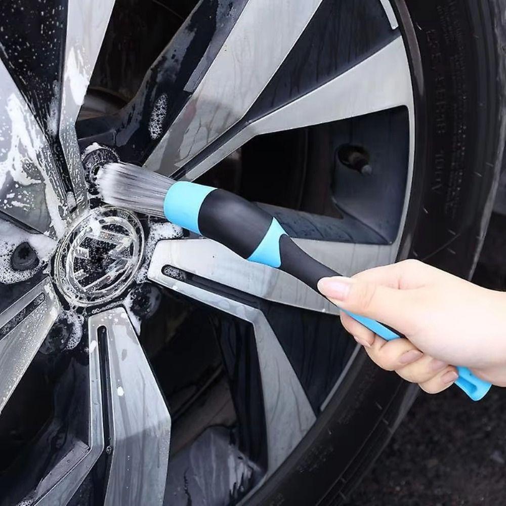 Multifunctional Car Clean Brush Soft Bristle Wheels Cleaner Car Washing Brush  Air Outlet Vent