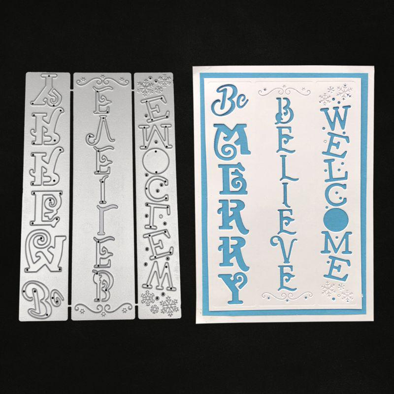 Sentances Stencil Buy Sentences Metal Cutting Dies Stencil Scrapbooking DIY Album Stamp ...
