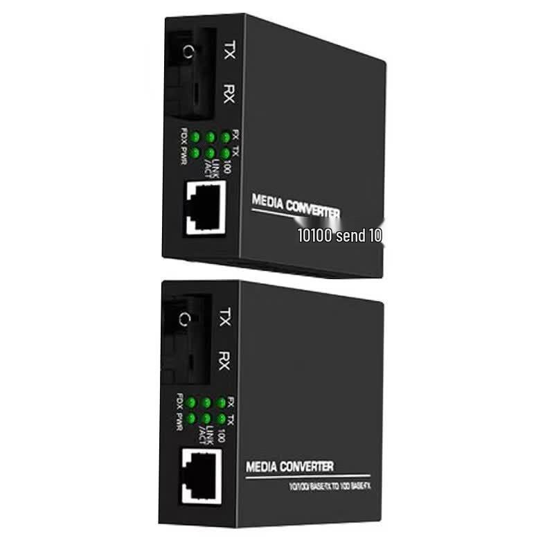 JIANGPU 100Mbps Single-Mode Single-Fiber SC Media Converter Pair