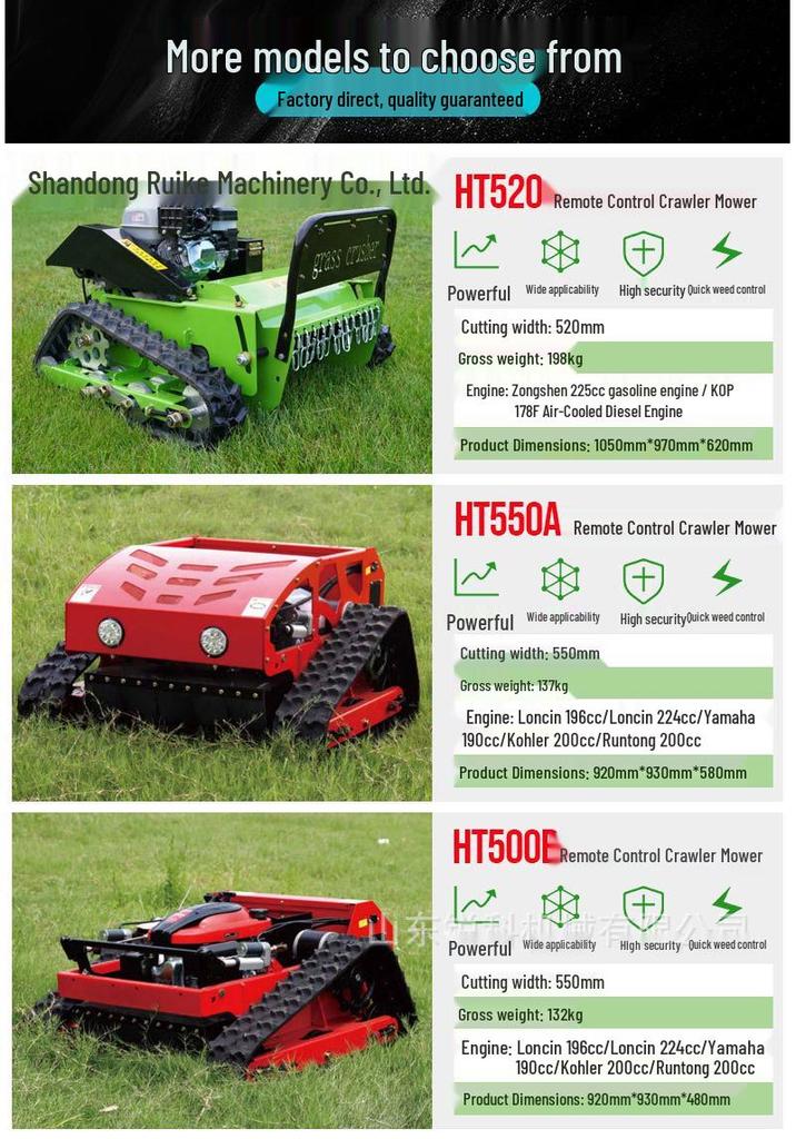 Remote-Controlled Orchard Crawler Lawn Mower & Mulcher
