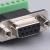 5Pcs Db9 Male Female Adapter Signals Terminal Module Rs232 Rs485 Serial To Terminal 9-Pin 9-Hole Connector
