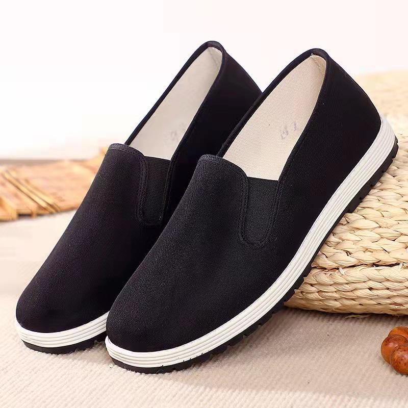 Cloth Shoes Lasagna Cloth Shoes Men's and Women's Beef Tendon Rubber Sole Work Shoes