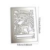 Carbon Steel DIY Rectangle Happy Birthday Horse Cutting Dies Embossing Stencils Template for Decorative Paper Album Card