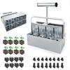 Cell Soil Block Maker 4-Cell/8-Cell Aluminum Alloy Soil Block Mold Manual Soil Blocking Tool