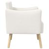 Accent Chair Cream Boucle