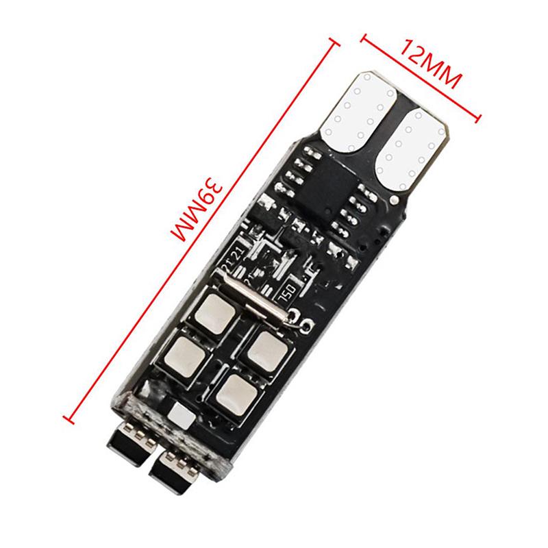 2Pcs Rgb T10 W5W 3535 10Smd For Car Led Marker Lamp Position Light With Remote