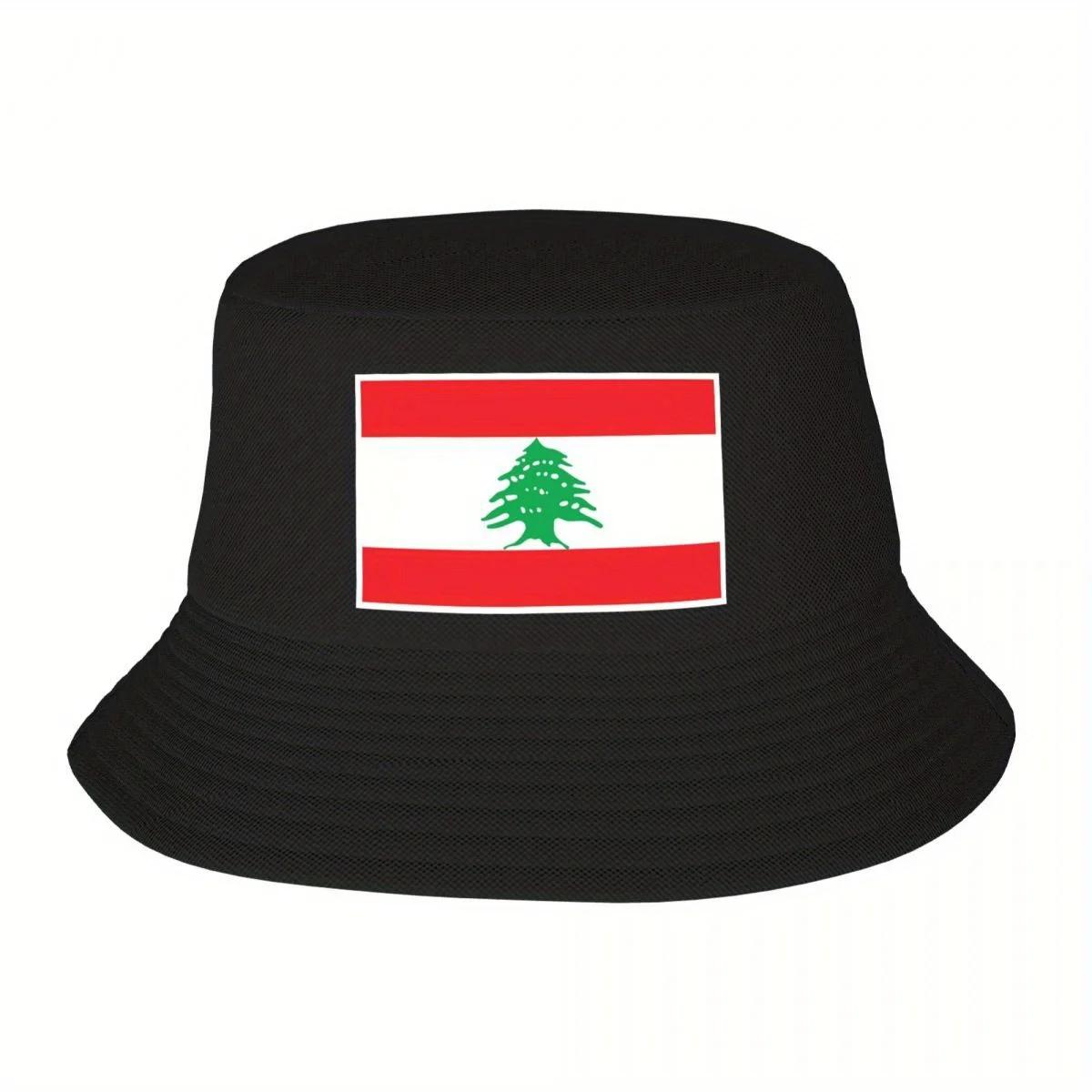 

Custom Lebanon Lebanese Flag Beirut Bucket Hat for WomenUnisex Printed Summer Travel Beach Outdoor Camping Cap