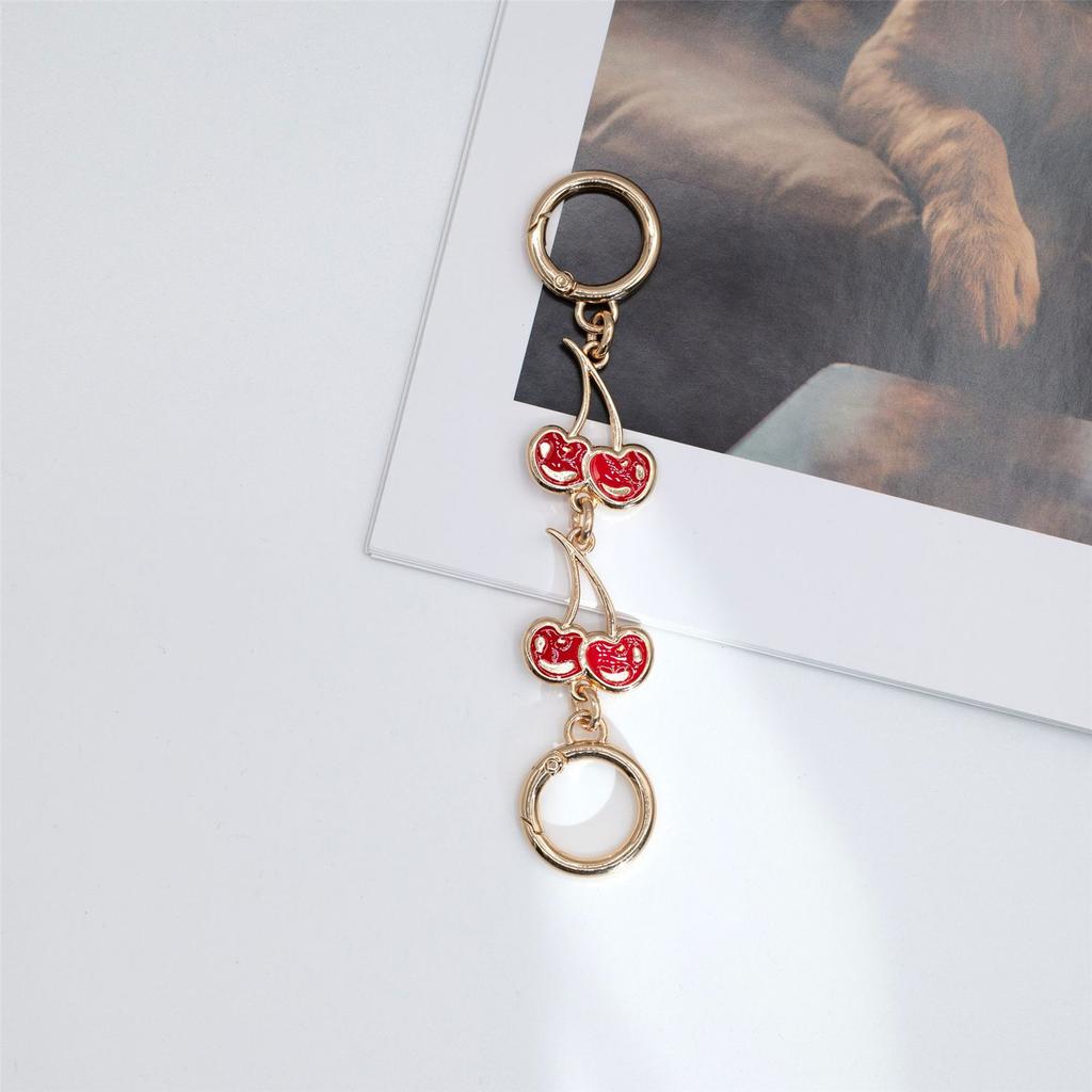 Cherry Purse Chain Extender Extension Chain Adjustable Strap for Women Fashionable Bag Accessory with Alloy Clasps