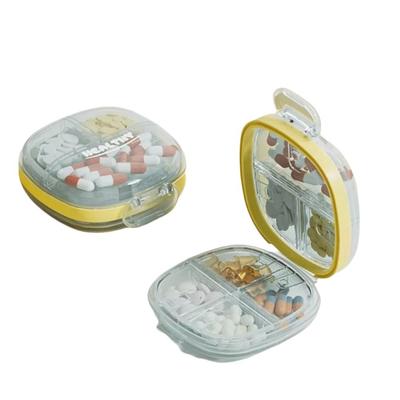 Moisture-Proof Portable Pill Box Dustproof 7 Compartment Sealed Pills Case Compact Food Grade Weekly Pills Container