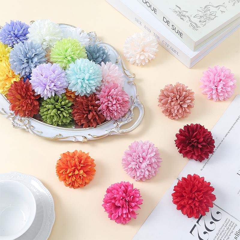 5/10/20Pcs 6.5cm Artificial Flower Silks Hydrangea Home Wedding Party Decoration Vase Table DIY Craft Wreath Gifts Accessories
