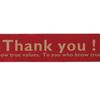 Heads Japan-made craft tape 3.8cm50m roll red 1 thank you marking gummed packing T-KL1