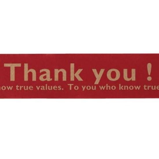 Heads Japan-made craft tape 3.8cm50m roll red 1 thank you marking gummed packing T-KL1