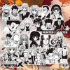 10/30/70 Stück Schwarz-Weiß Anime Hunter×Hunter Aufkleber Coole Graffiti Decals für Handy Koffer Notizbuch Kinder DIY Aufkleber Spielzeug