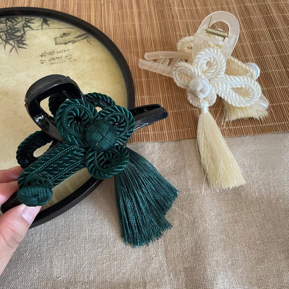 Elegant Cheongsam Style Hair Grasp Tassel Hanfu Hair Accessories  Traditional Wear