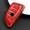 Fashion 3 4 Button TPU Car Remote Key Case Cover Shell Fob For BMW X1 X3 X5 X6 X7 1 3 5 6 7 Series G20 G30 G11 F15 F16 G01 G02 F48 Keyless Accessories