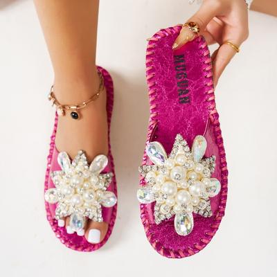 New Water Diamond Sandals Women's Shoes Flat Casual Beach Slippers