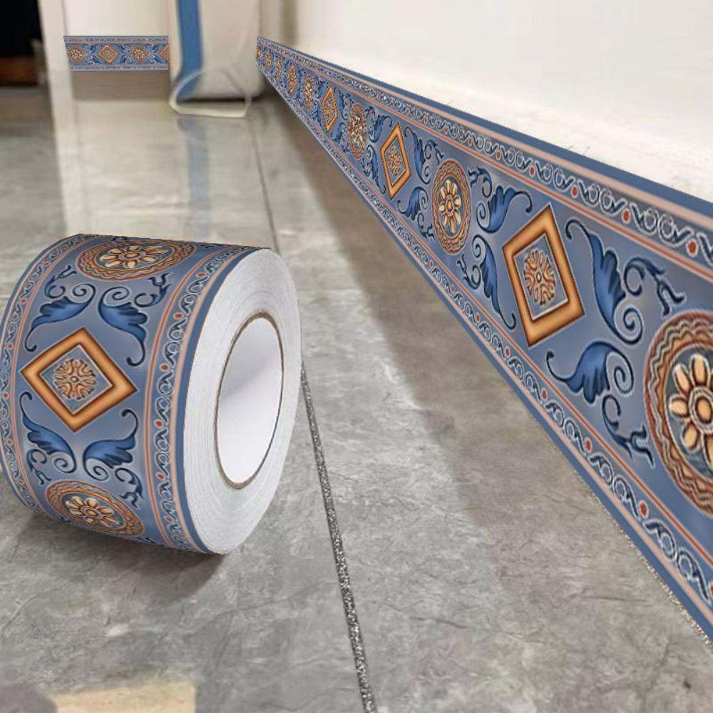 

Fashion 5 Meter Wall Base Self Adhesive Anti-collision Skirting Line Thickened Soft Decoration Strips Bedroom