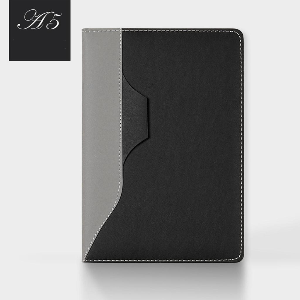 (Logo engraving possible) A5 leather student notebook, diary, work notebook, business meeting record book, subject notes, handbook