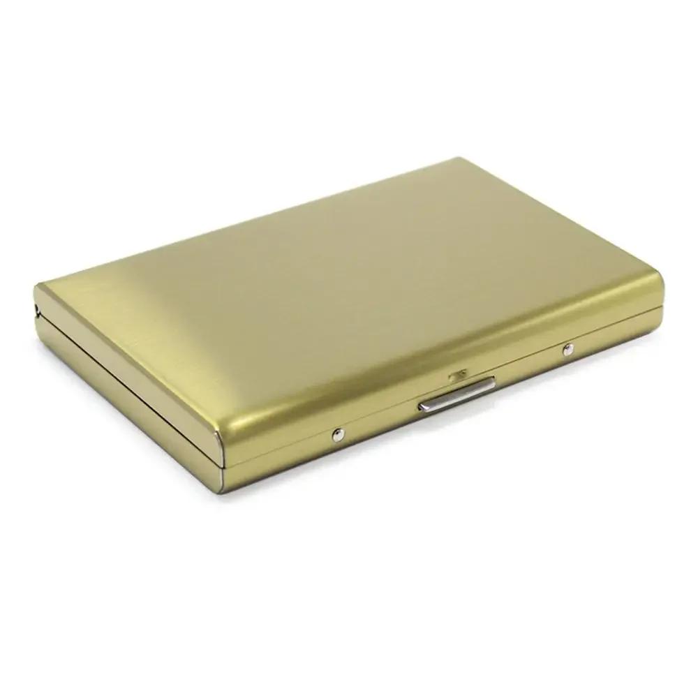 ID Cardholder Fashion Durable 6Card Slots Card Holder Stainless Steel Case Anti-demagnetization Box Portable Organizer Protector
