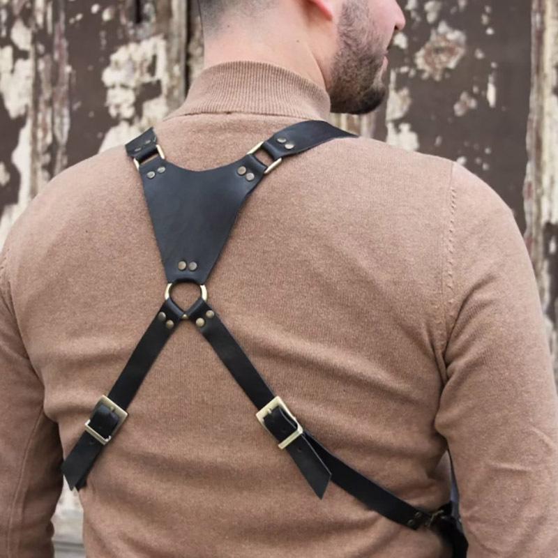 Mittelalterliche Steampunk Leder Schulter- & Hüft-Cosplay-Tasche