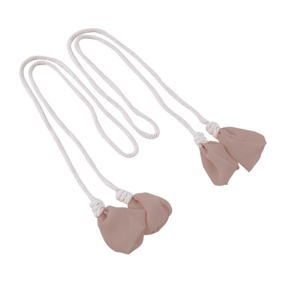 2PCS Minimalist Curtain Tieback Mesh Flower Curtains Tie Rope Ornament Curtain Buckle  Living Room