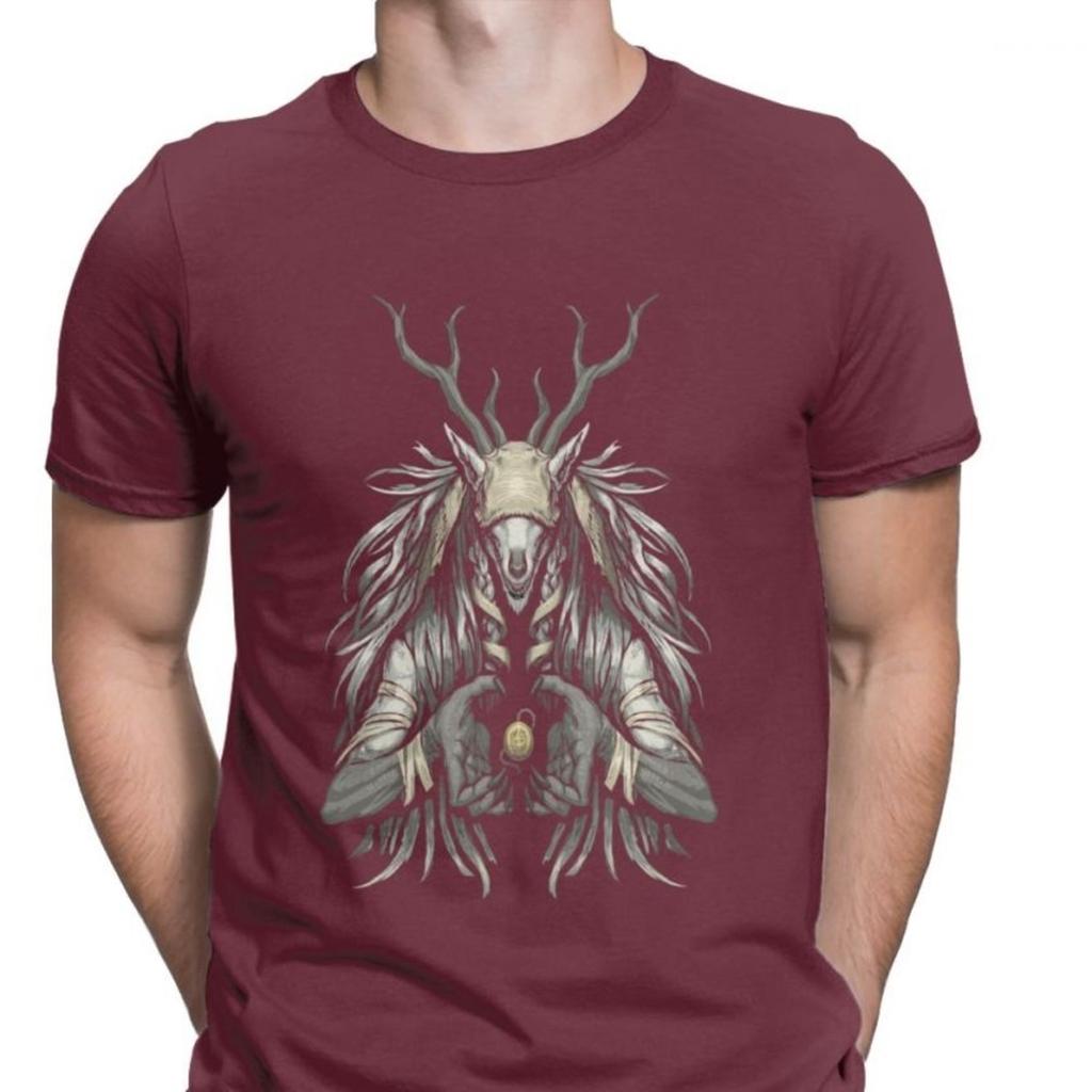 Men's Tops T Shirt The Supplicant Premium Cotton Tshirts Vicar Amelia Bloodborne Scary Harajuku Halloween T Shirt Graphic