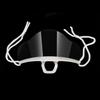 10Pcs Spit Guard Mouth Cover Reusable Transparent Face Guard with Elastic Ear Strap