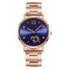 Ladies Temperament Luminous Steel Band Glass Alloy Quartz Watch