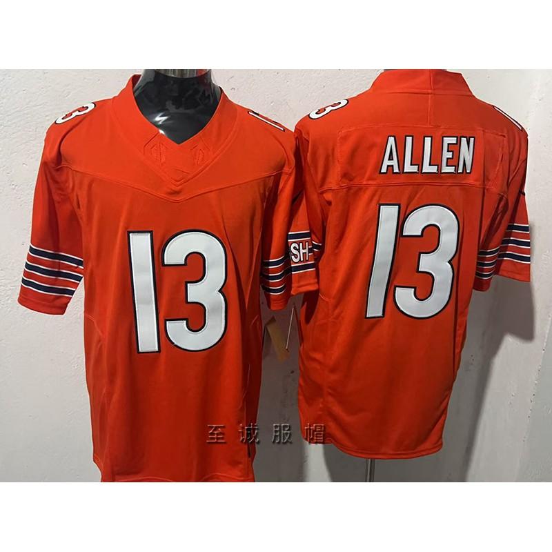 Chicago Bears Jersey de Fútbol Retro Vintage para Hombre Algodón Bordado Mezcla Ropa Deportiva para Aficionados