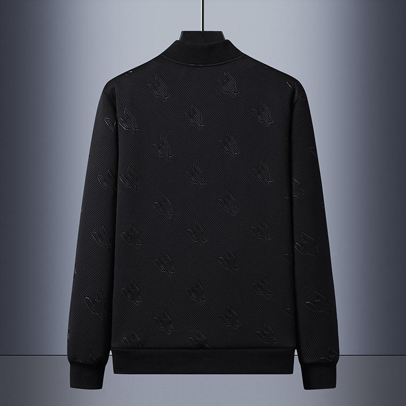 Baseball Jacket Men's Spring and Autumn Korean Fashion Brand Casual Clothes Solid Color Jacket Men's Large Size Comfortable Top