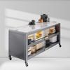 Multifunctional Kitchen Storage Rack with Slate Shelves