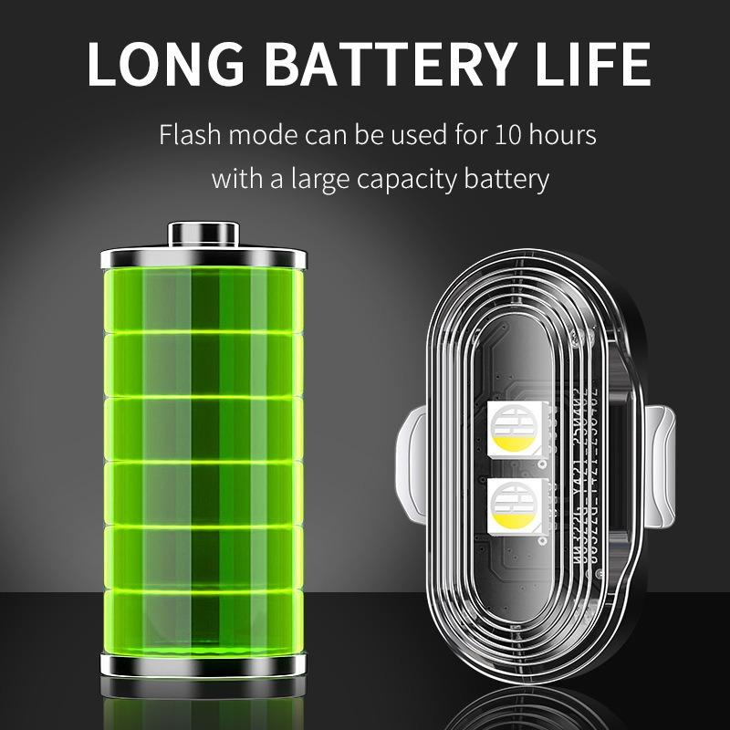 Bike Motorcycle LED Warn Lights RGB Strobe Light Car Bike Warning Light Wireless Remote Control Motor Night Safety Warning Light