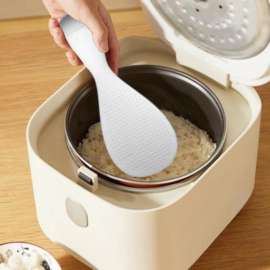 Standing Rice Spatula, Non Stick Rice Paddle for Rice Cooker, Wobble Free Food Grade Heat Resistant Rice Serving Utensil
