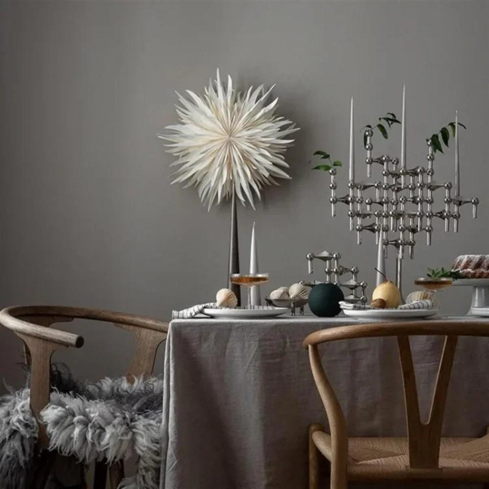 Nordic Candle Holder Metal Molecular Structure Triangle Candlestick Vintage Candle Stand  Gift