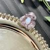 2025 Elegant Zircon Flower Petal Ring: High-End Fashionable Luxury