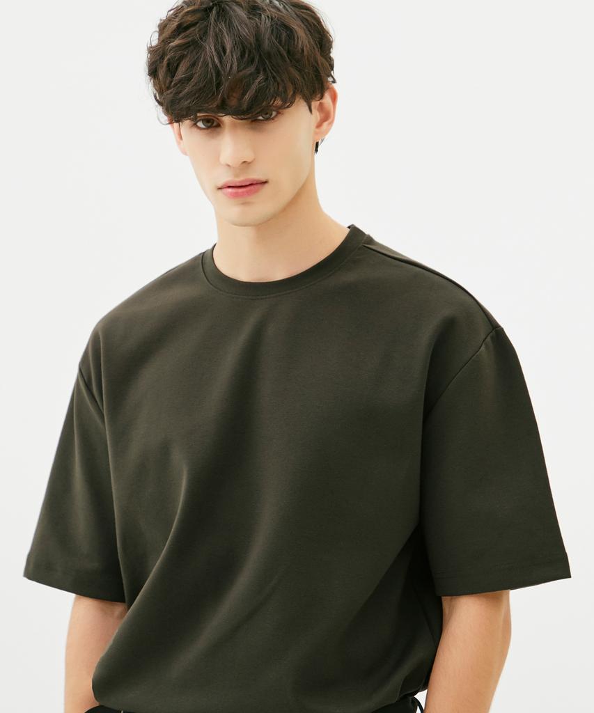 TRILLION Essential Layered Sleeve Short T-Shirt_10 Colors (C Type)