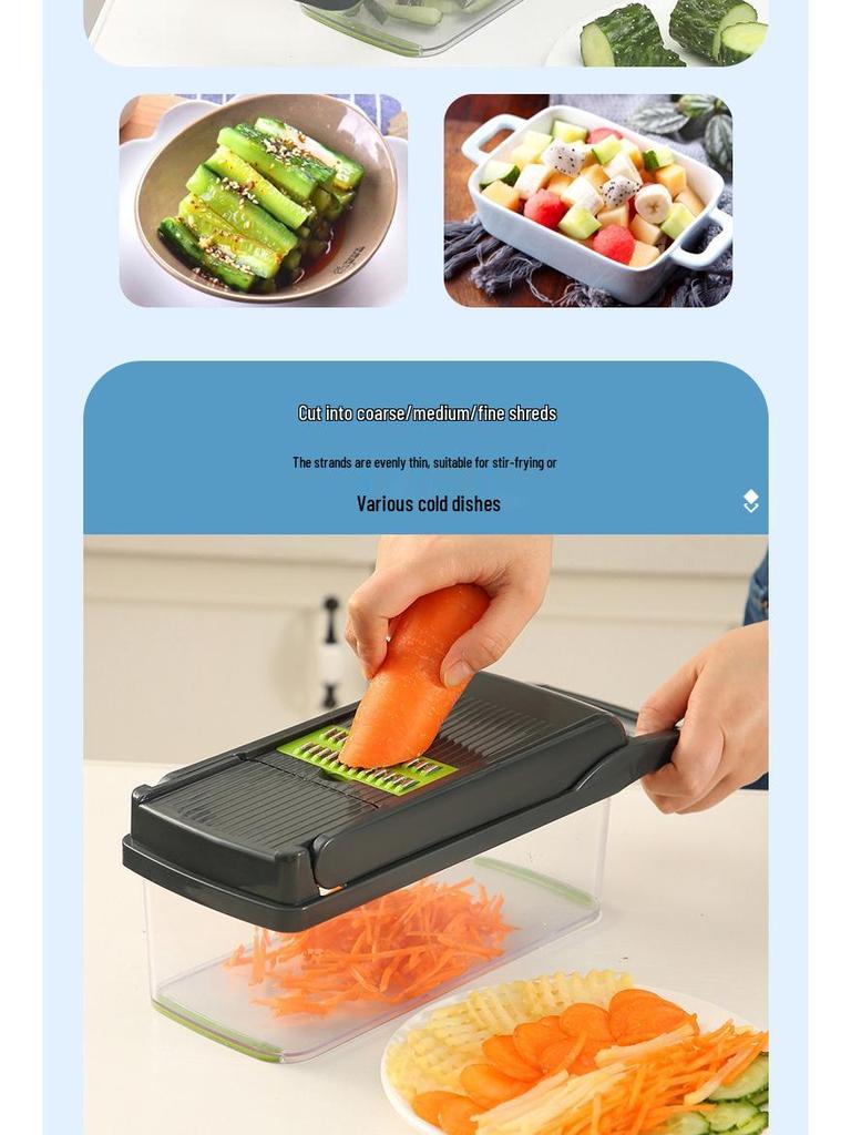 Multifunctional Vegetable Cutter and Grater for Potatoes and More