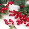 10Pcs Christmas Foam Berry Branch Decor Artificial Bouquet Xmas Tree Ornament Home Decor New Year 2026 DIY Gift Navidad Accessor