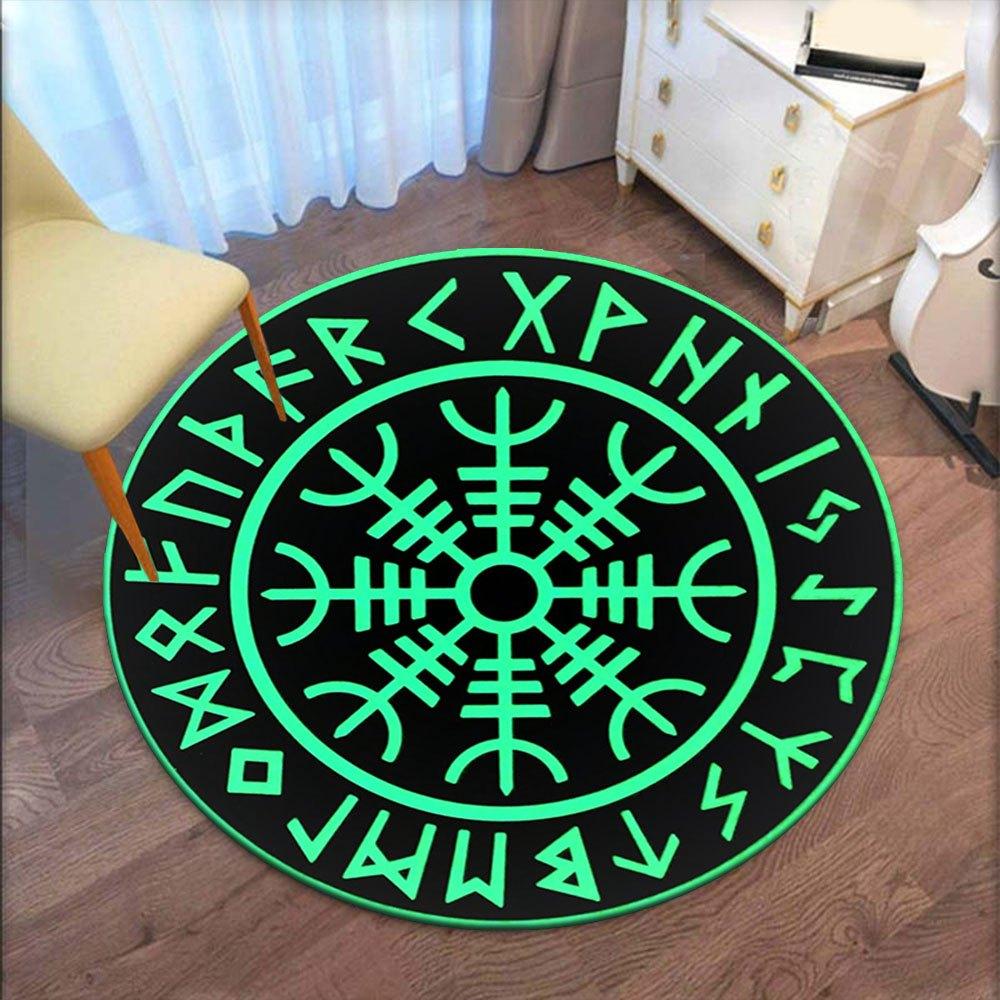 Viking Vegvisir Compass Norse Runes Sticker Decal - Waterproof & UV Resistant - Perfect for Cars, Laptops, Skateboards, Lockers, Walls, Windows, Doors