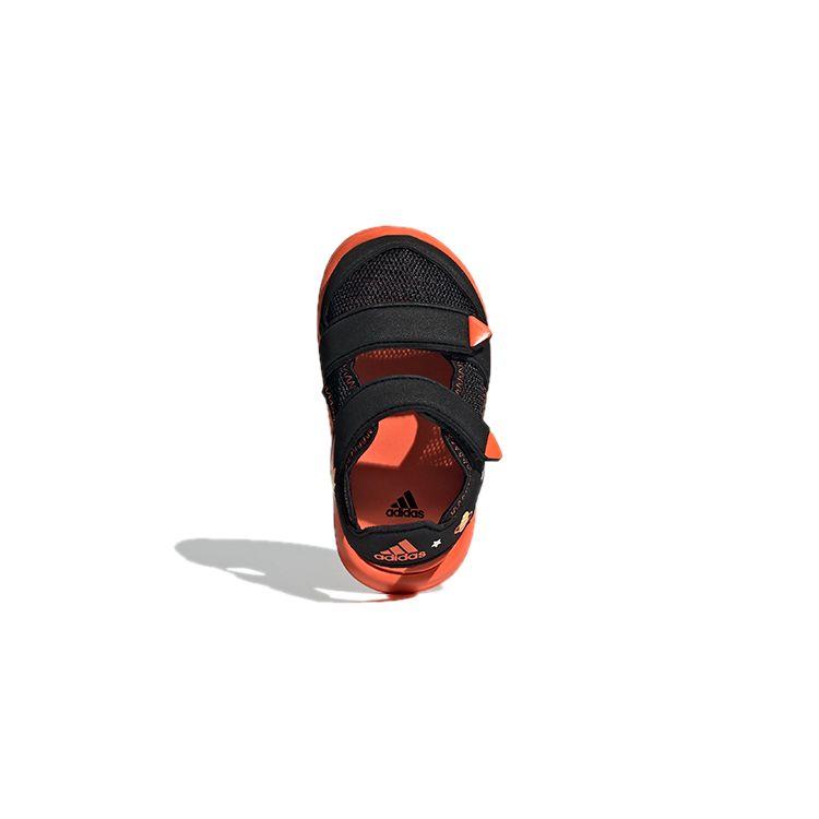 Adidas Water Sandal Ct I Non-Slip Shock Absorbing Low Top Sandals Baby Sandals Black Orange GX2479