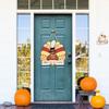 CYNOSA Thanksgiving Wreath for Front Door Turkey Door Hanger Gobble Sign Thanksgiving Turkey Outside Door Decorations
