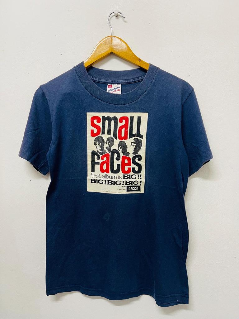 Vintage 90s Small Faces Band / England Music / London Street / Rock T-Shirt / Proto Punk / Rock Music / Decca / Brit Group / Blue / S
